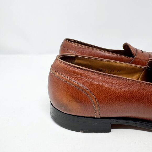 Alden 6849 Brown Full Strap Penny Loafers Men 11.5 B/D Made USA main image 7